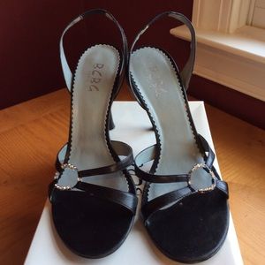 Bcbg sling back strappy heels sz 8M